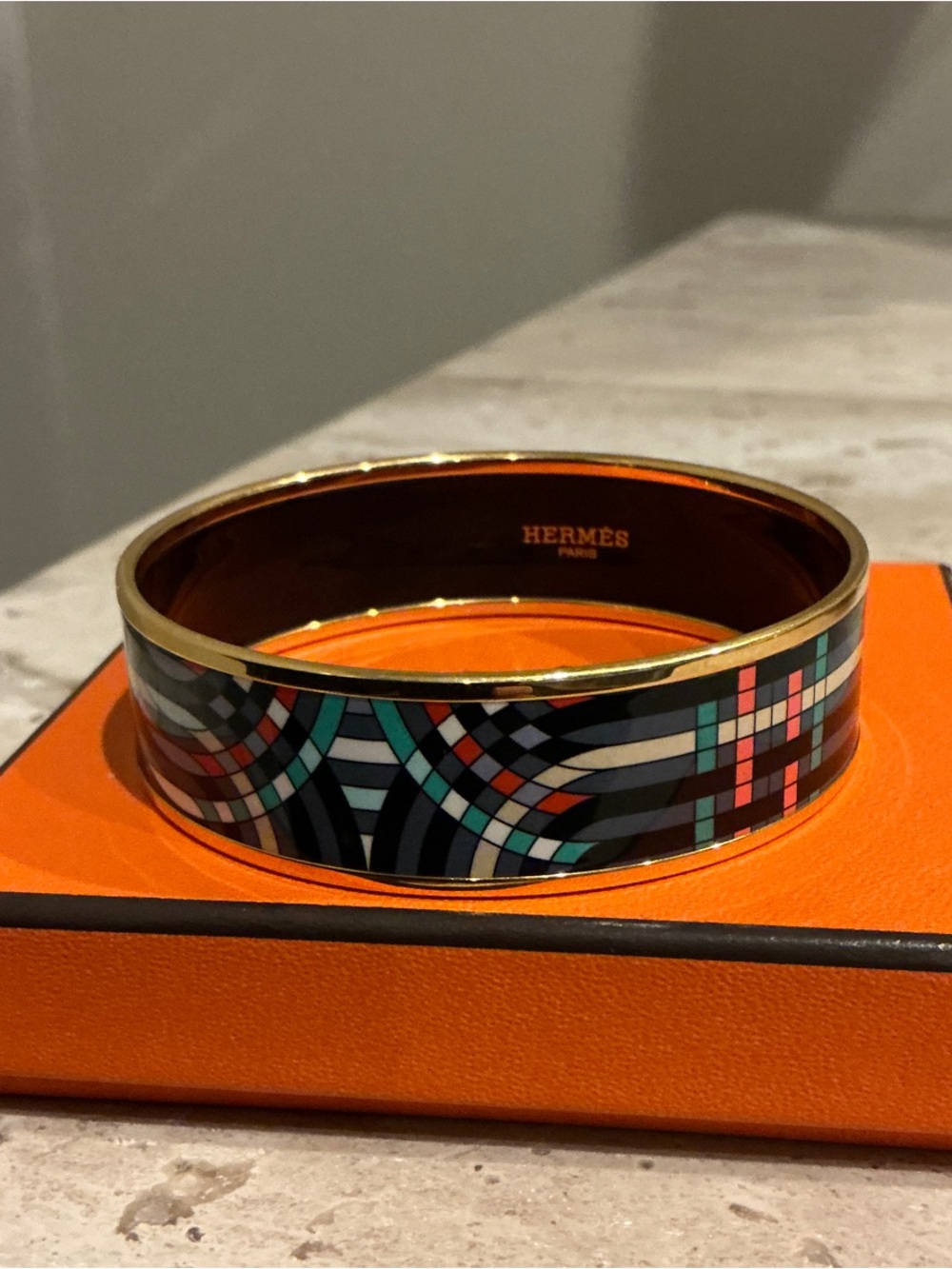 Hermès Gold Bangle 65 like new rare style